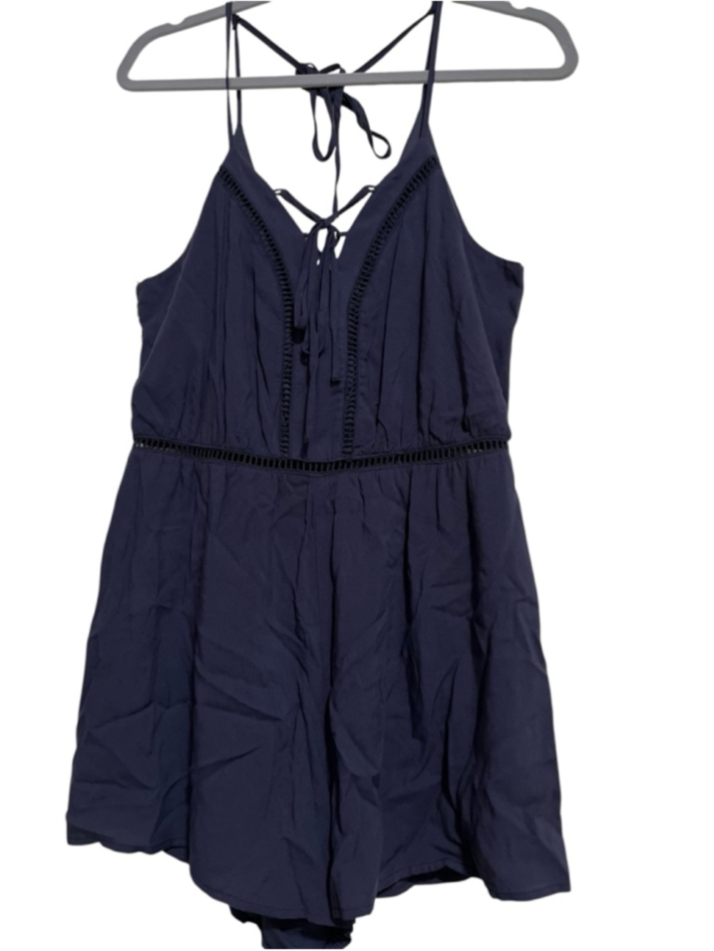 EUC Women's Blue Rain Navy Romper M - Picture 2 of 6